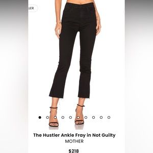 Mother hustler ankle crop black